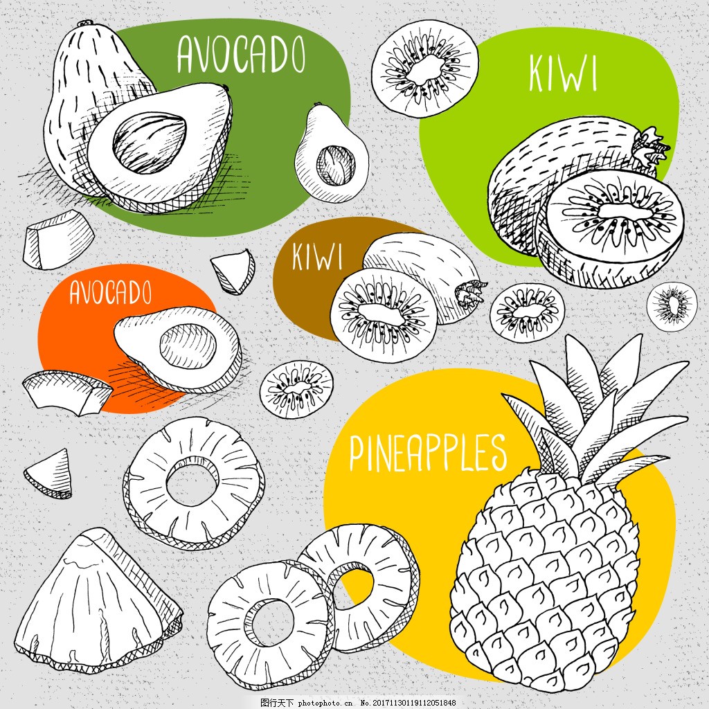 夏日果味手绘 一组趣味水果插画的创作笔记